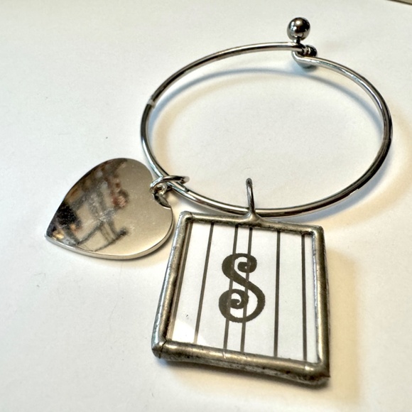 Key Ring "G" "S" Heart for Purse, Backpack - Picture 5 of 10